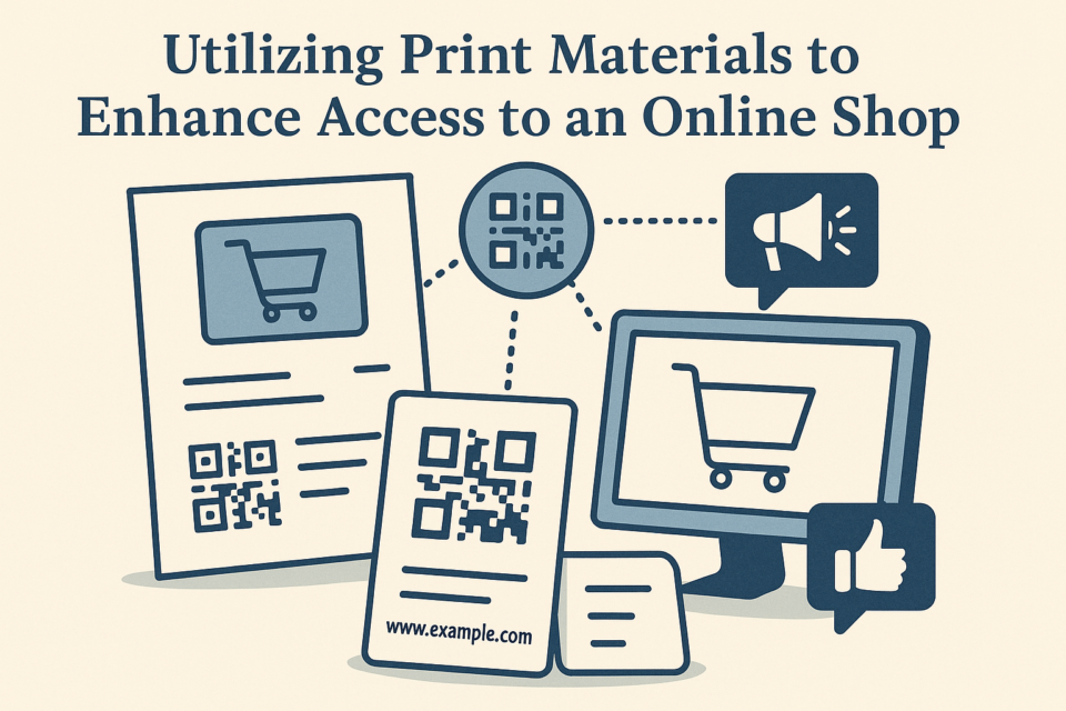 オンラインショップへのアクセス改善のための印刷物活用